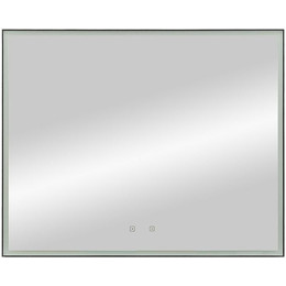 Зеркало Art&Max Arezzo Led 100 см AM-Are-1000-800-DS-FC-H-Nero, черный фото 