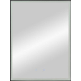 Зеркало Art&Max Arezzo Led 60 см AM-Are-600-800-DS-FC-H-Nero, черный фото 