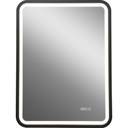 Зеркало Art&Max Genova Led 60 см AM-Gen-600-800-S-F-Т, черный фото 