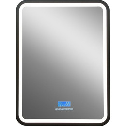 Зеркало Art&Max Genova Led 60 см AM-Gen-600-800-S-F-MFP, черный фото 