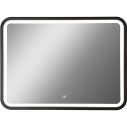 Зеркало Art&Max Genova Led 120 см AM-Gen-1200-800-DS-F, черный фото 