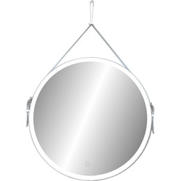 Зеркало Art&Max Milan Led 65 см AM-Mil-650-DS-F, белый ремень фото 