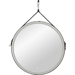 Зеркало Art&Max Milan Led 65 см AM-Mil-650-DS-F-Nero, черный ремень фото 