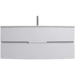 Тумба подвесная с раковиной Jacob Delafon Nona 120 см EB1890RU-G1C (стеклянная раковина) фото 