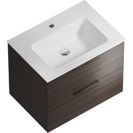 Тумба подвесная с раковиной Kerama Marazzi Piano 65 см PI.F.65\OLM, дымчатый вяз фото 