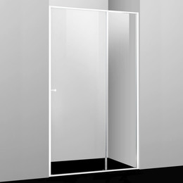 Душевая дверь WasserKraft Rhin 110 см 44S13, белый/прозрачное фото 