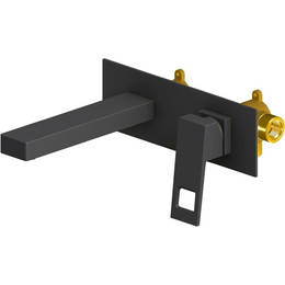 Смеситель для раковины настенный Timo Briana 7171/03SM, черный матовый фото 