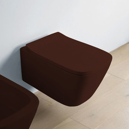 Унитаз подвесной ArtCeram A16 ASV003 39 00 marrone cocoa, Цвет производителя: коричневый фото 