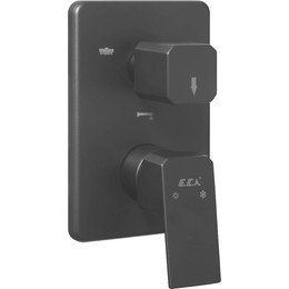 Смеситель для ванны E.C.A. Tiera 102167305C1EX-K, черный матовый фото 