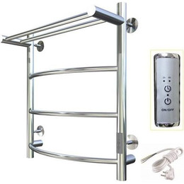 Полотенцесушитель электрический Тругор Пэк сп 5 с полкой П4 500х600 мм (возможность скрытого подключения) 00-00031625 фото 