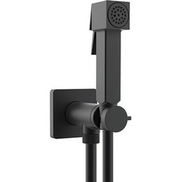 Набор для гигиенического душа Bossini Cube Brass E38003B.073, черный матовый фото 