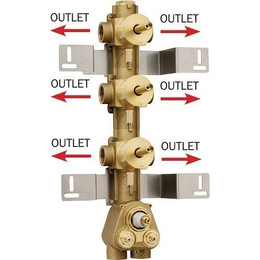 Скрытая часть на 6 выходов Bossini HighFlow Z030273000 фото 