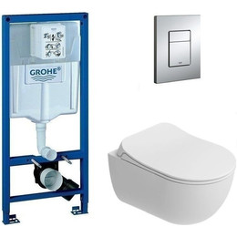 Инсталляция Grohe Rapid SL с подвесным безободковым унитазом Kale Zero 2.0 фото 