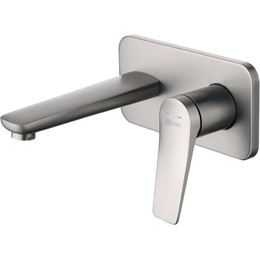 Смеситель для раковины настенный Lemark Bronx LM3726GM, графит фото 