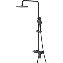 Душевая стойка Lemark Bronx LM3760BL, черный фото 