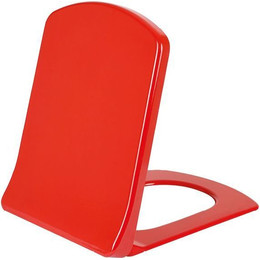 Сиденье с крышкой для унитаза Creavit Lara микролифт KC3541.K0, красный фото 