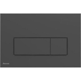 Кнопка смыва Ravak Uni Slim X01744, чёрный матовый фото 