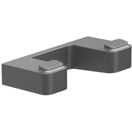 Двойной крючок Ravak 10° X07P554, цвет чёрный фото 