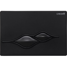 Кнопка смыва Creavit Ufo GP1002.02, черный глянцевый фото 