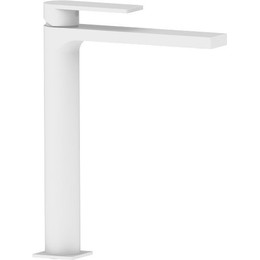 Смеситель для раковины высокий AQG Alpha 01ALP120BL, белый матовый фото 