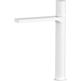 Смеситель для раковины высокий AQG Tube 01TUB120BL, белый матовый фото 