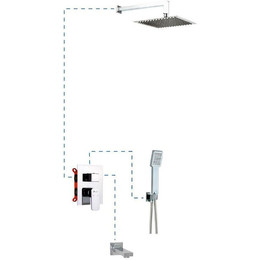 Душевая система для ванны AQG EC316 19ARLEC31602 фото 