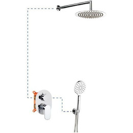 Душевая система для душа AQG Beta ER211 19BETER21102 фото 