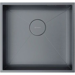 Кухонная мойка Omoikiri Kasen 48-26 INT GM (4997058) 1,2 мм, вороненая сталь, Цвет производителя: вороненая сталь фото 