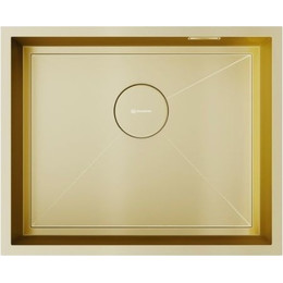 Кухонная мойка Omoikiri Kasen 54-16 INT LG (4997060) 1,2 мм, светлое золото, Цвет производителя: светлое золото фото 