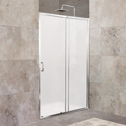 Душевая дверь BelBagno 100 см UNIQUE-BF-1-100/115-M-Cr, хром/матовое фото 