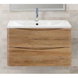 Тумба подвесная с раковиной BelBagno ACQUA-1200-2C-SO-RR 120 см, Rovere Rustico, Цвет фасада: Rovere Rustico фото 