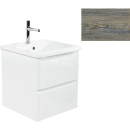 Тумба подвесная с раковиной BelBagno ALBANO-CER-500-2C-SO-PS 50 см, Pino Scania, Цвет фасада: Pino Scania фото 