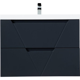Тумба подвесная с раковиной BelBagno VITTORIA-800-2C-SO-GO-P 80 см, Grigio Opaco фото 