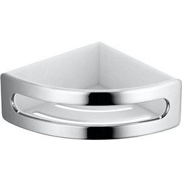 Полка угловая Keuco Elegance 11657010000, цвет хром/белый фото 