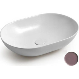 Раковина-чаша White Ceramic Balisong 60 см W0807PL, сливовый матовый фото 
