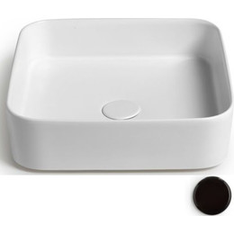 Раковина-чаша White Ceramic Blade 40 см W050705, черный матовый фото 