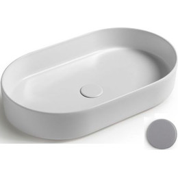 Раковина-чаша White Ceramic Blade 60 см W0527FM, серый матовый фото 