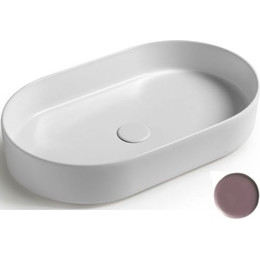 Раковина-чаша White Ceramic Blade 60 см W0527PL, сливовый матовый фото 