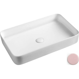 Раковина-чаша White Ceramic Blade 65 см W0517PK, розовый матовый фото 