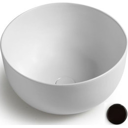 Раковина-чаша White Ceramic Dome 44 см W030705, черный матовый фото 