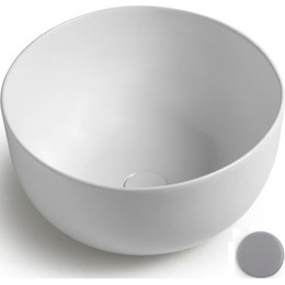 Раковина-чаша White Ceramic Dome 44 см W0307FM, серый матовый фото 