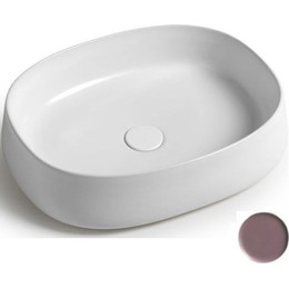 Раковина-чаша White Ceramic Jumper 50 см W0717PL, сливовый матовый фото 