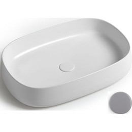 Раковина-чаша White Ceramic Jumper 60 см W0707FM, серый матовый фото 