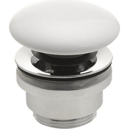 Донный клапан White Ceramic MEW060901, белый глянцевый фото 