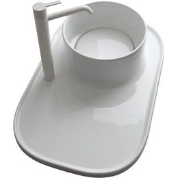 Раковина-чаша со столешницей White Ceramic Upper 70 см W300701 фото 