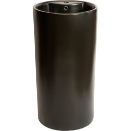 Раковина напольная SantiLine 46 см SL-4003MB, черный матовый фото 