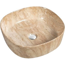Раковина-чаша SantiLine 44 см SL-7024, под мрамор фото 