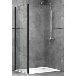 Боковая стенка Abber Schwarzer Diamant 70 см S70B, черный/прозрачное фото 