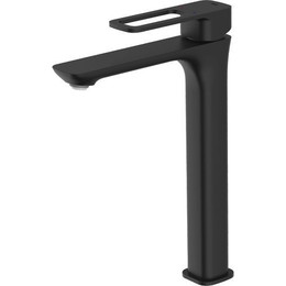 Смеситель для раковины высокий Iddis Slide SLIBL01i01, черный матовый фото 