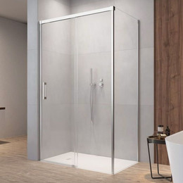 Душевое ограждение Radaway Idea KDS 100x100 см L, хром/прозрачное фото 